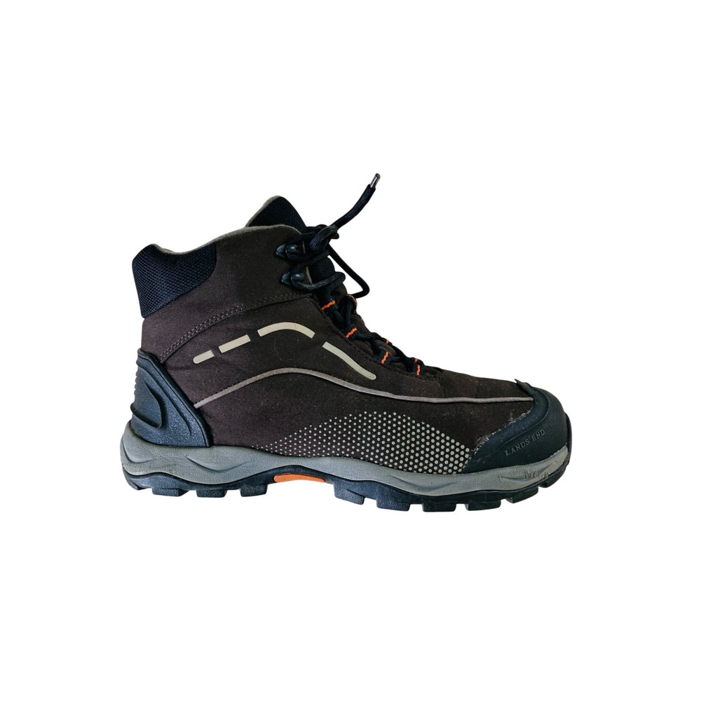 Lands' End Mid Ankle Hiking Boot 305940 Brown Insulated Cold Weather (Size 9.5)